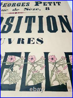 Rare affiche d'exposition Charles Toché 1887