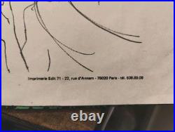 Rare affiche originale Du Théâtre Edgar Dessin De Cabu 1982