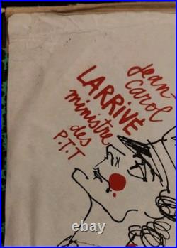 Rare affiche originale Du Théâtre Edgar Dessin De Cabu 1982