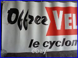 Rare ancienne affiche publicitaire velosolex cyclomoteur vintage deux roue