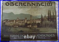 Rare ancienne affiche tourisme alsace Obernai oberehnheim Mont st Odile 1900