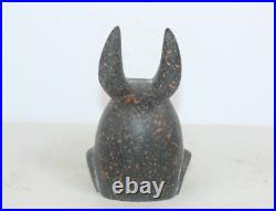 Rare ancienne statue égyptienne ancienne de tête d'Anubis dieu de la momifica