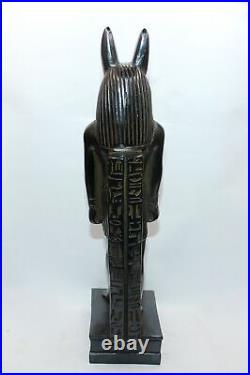 Rare statue antique antique d'Anubis, dieu de la mythologie égyptienne du
