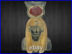 Rare statue égyptienne ancienne de Maat Isis dieu de la justice mythologie ég