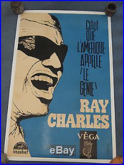 Ray Charles Affiche Ancienne Poster Original