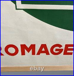 Raymond Ducatez Affiche originale EMA Mallet-Alençon- Fromages C. 1950