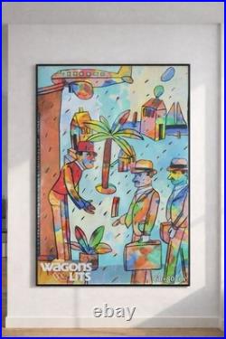 Raymond Savignac Wagons-Lits Original Vintage French Poster 1987 60×90 cm