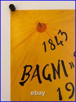 René Gruau, 1993 RIMINI BAGNI Affiche Vintage Originale 98 X 69 Cm