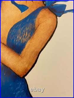 René Gruau, 1993 RIMINI BAGNI Affiche Vintage Originale 98 X 69 Cm