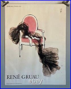 René Gruau Affiche Ancienne Diorama Éditions Du Désastre Années 80