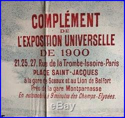 René Péan Affiche original de l'Exposition Universelle 1900 Atelier Chéret