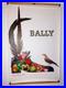 Roger Bezombes Bally 175x120 Chaussure Fleurs & Oiseaux Vintage 1980 Publicité