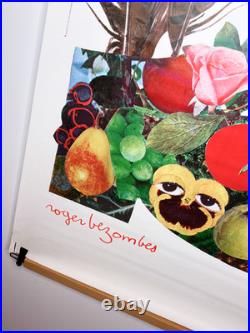 Roger Bezombes Bally 175x120 Chaussure Fleurs & Oiseaux Vintage 1980 Publicité