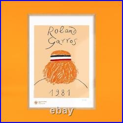 Roland Garros Tennis 1981- AFFICHE POSTER Officielle 70x100 Cm