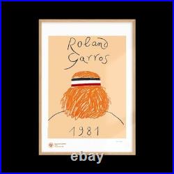 Roland Garros Tennis 1981- AFFICHE POSTER Officielle 70x100 Cm