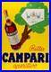 Rolli Milano, c. A. 1950s BITTER CAMPARI Affiche Vintage Originale