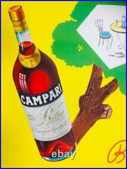 Rolli Milano, c. A. 1950s BITTER CAMPARI Affiche Vintage Originale