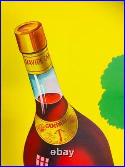 Rolli Milano, c. A. 1950s BITTER CAMPARI Affiche Vintage Originale