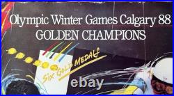 Rossignol Olympic Winter Games Calgary 1988 Golden Champions Ski Poster Unframed