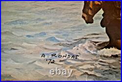 SABENA Affiche originale Illustration Rondas 100 × 65,5 cm 1972