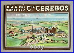 SEL CÉRÉBOS Dombasle-sur-Meurthe Sous-main lithographié illustré d'une Écolière