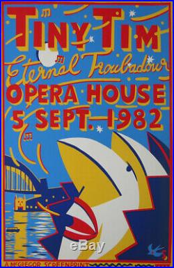 SHARP MARTIN Tiny Tim 1982 Opera House sydney affiche 101x 6 cm etat B+