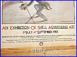 Shell Petroleum Affiche Originale Exposition Barbican London 1983