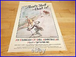 Shell Petroleum Affiche Originale Exposition Barbican London 1983