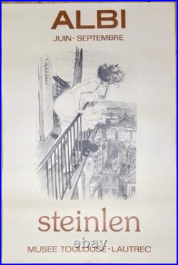 Steinlen, Albi, Musée Toulouse-Lautrec, Affiche d'exposition 60×40
