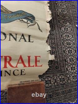 Superbe Affiche Authentique Emprunt National 1920 Abîmée 80cmx1,20 M