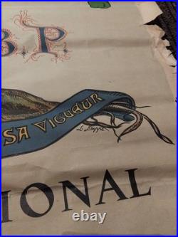 Superbe Affiche Authentique Emprunt National 1920 Abîmée 80cmx1,20 M