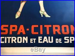 Superbe affiche ancienne SPA CITRON signée Géo