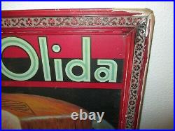 Superbe et ancienne affiche Olida 1920 1930 encadrement d'origine