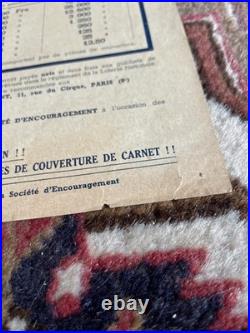 Sweepstake Affichette Loterie Nationale Originale 1936 Introuvable Sweepstake Affichette Loterie Nationale Originale 1936 Introuvable