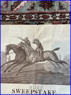 Sweepstake Grand Prix De Paris Affichette Brochure Originale 1935 Introuvable