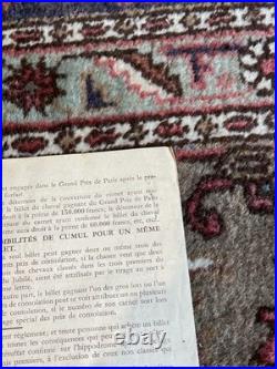 Sweepstake Grand Prix De Paris Affichette Brochure Originale 1935 Introuvable