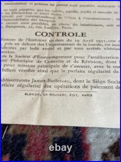 Sweepstake Grand Prix De Paris Affichette Brochure Originale 1935 Introuvable Sweepstake Grand Prix De Paris Affichette Brochure Originale 1935 Introuvable