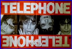 TELEPHONE Affiche Rare concert originale 1979 115,5x78cm