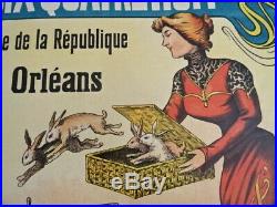 TOP +++ AFFICHE Poster ART NOUVEAU MAGICIEN CHAPEAU LAPIN Magician Hat Rabbit