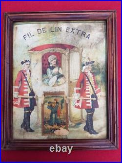 TRÈS ANCIENNE AFFICHE PUBLICITAIRE LE FIL A LA REPUBLICAINE, 18è ou 19è siècle