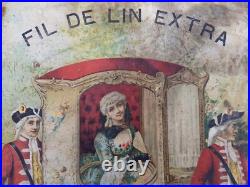 TRÈS ANCIENNE AFFICHE PUBLICITAIRE LE FIL A LA REPUBLICAINE, 18è ou 19è siècle