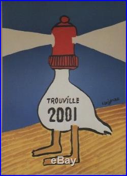 TROUVILLE 2001 Affiche originale entoilée SAVIGNAC 47x64cm
