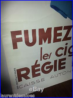 Tabac cigarettes Affiche ancienne René Vincent/french tobacco vintage poster