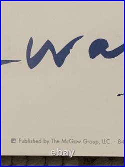 Tableau ancien affiche Dollars Andy Wharol 90X66