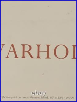 Tableau ancien affiche Dollars Andy Wharol 90X66