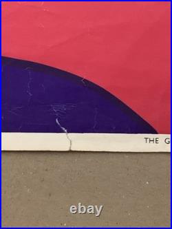 Tableau ancien affiche publicitaire Libra vintage The Glass Motorcycle 76X51