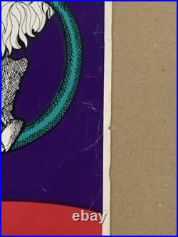 Tableau ancien affiche publicitaire Libra vintage The Glass Motorcycle 76X51