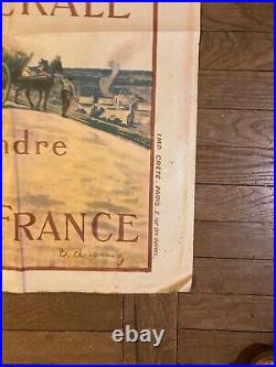 Très belle AFFICHE lithographique litho EMPRUNT 1918 DOUCE FRANCE 82 X 120