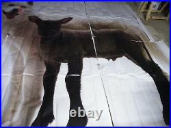 United colors of benetton loup agneau brebis rare affiche publicitaire 43m