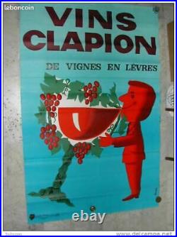 VINS CLAPION / Dans l'esprit de SAVIGNAC / ANNEES 1960 / Superbe